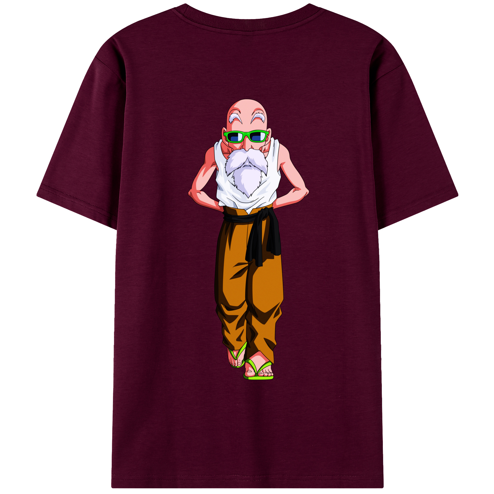 （画像用） ドラゴンボール 亀仙人（かめせんにん） DRAGON BALL Master Roshi Kame Sennin レディース半袖Tシャツ(バックプリント)